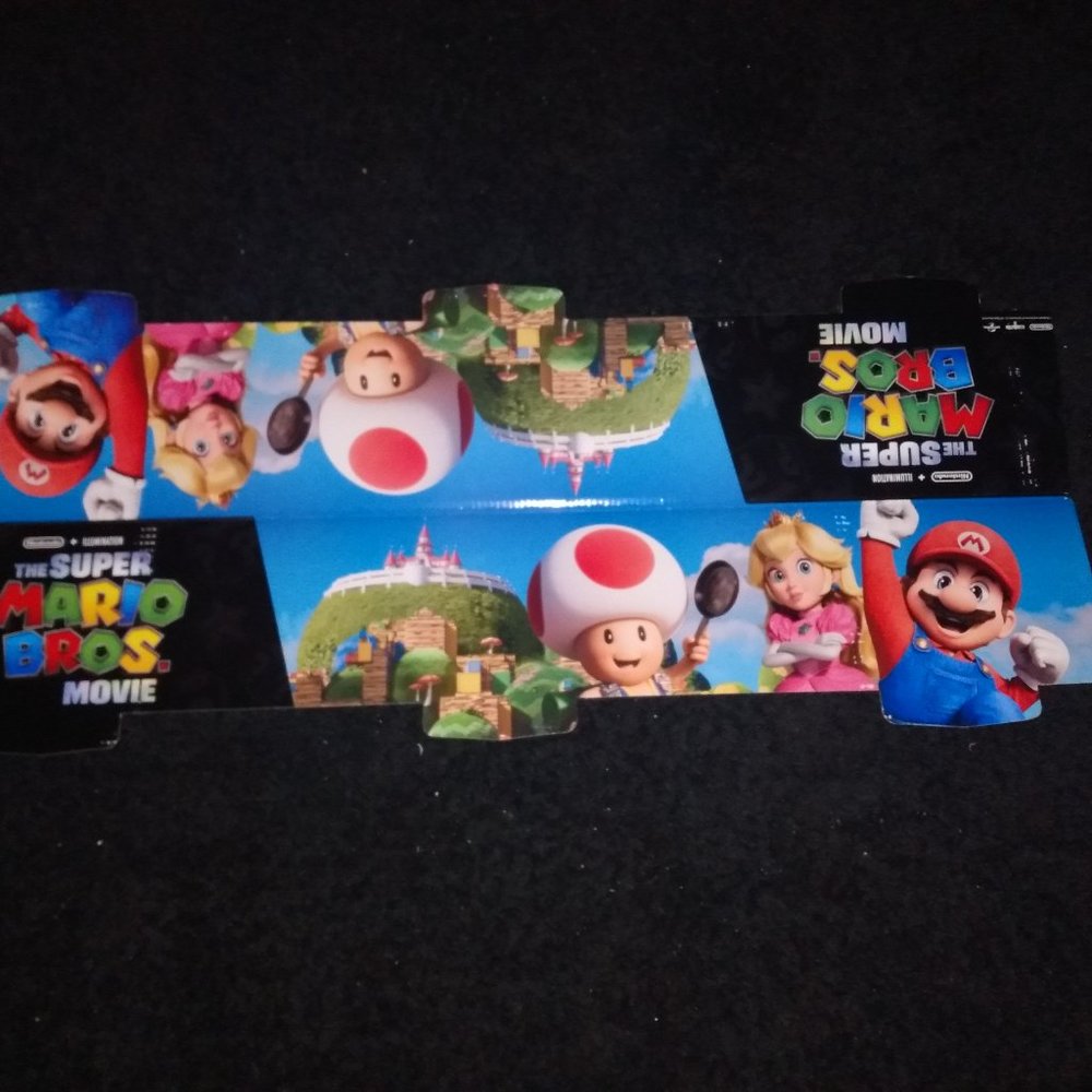 Super Mario movie display sign